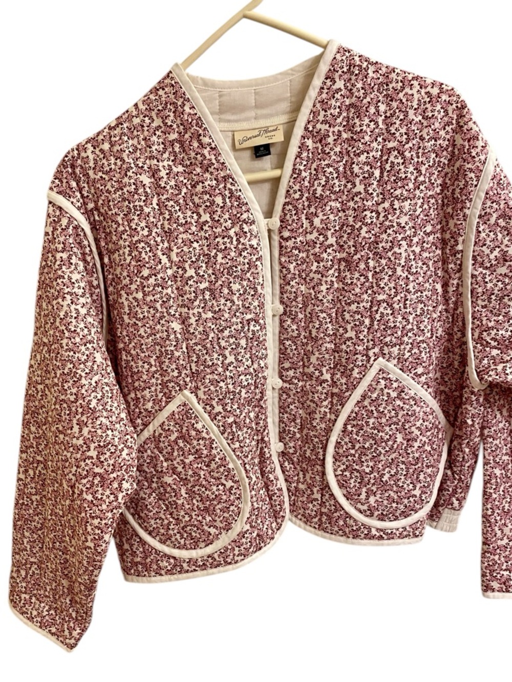 UNIVERSAL THREAD DITSY FLORAL COTTAGECORE QUILTED SPRING JACKET BOHO COAT MEDIUM